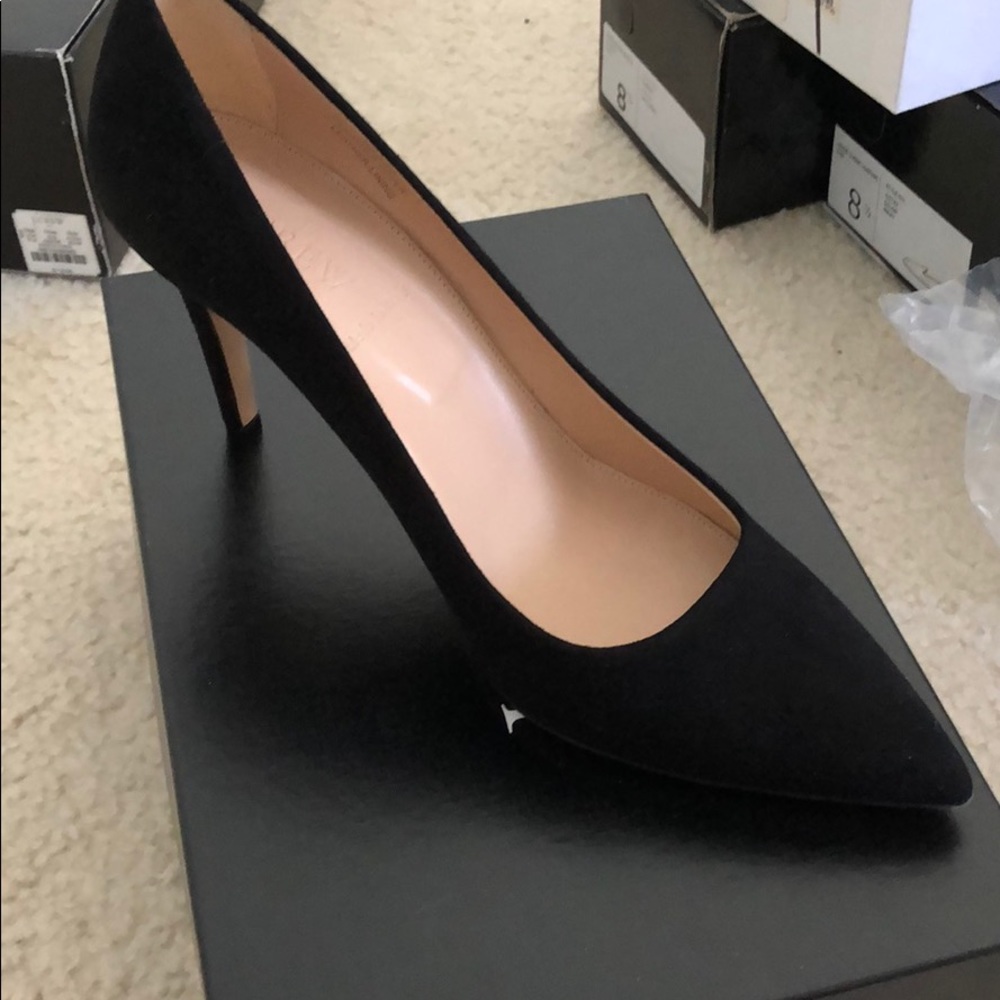 J Crew Everly Suede Pump Black 8.5 NIB